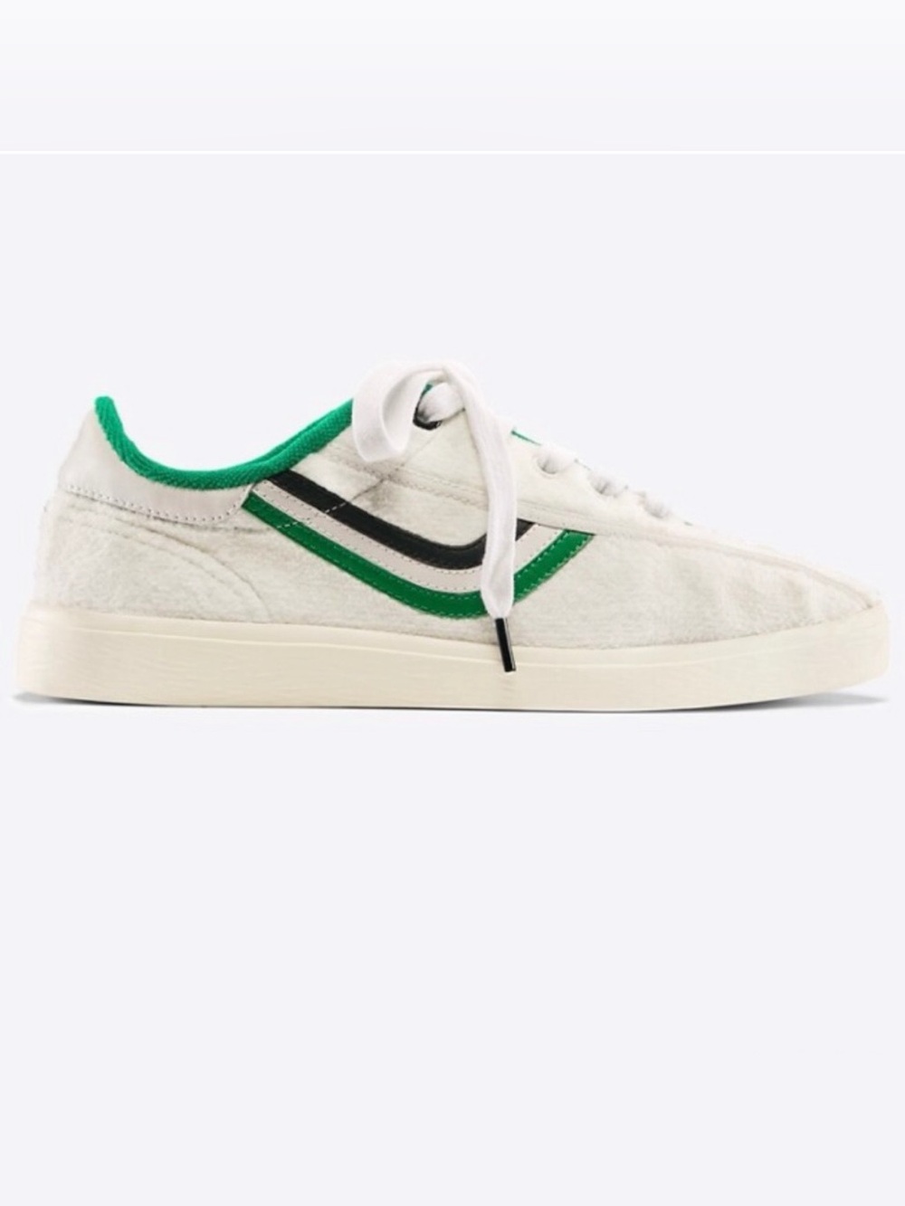 Tory Burch Sport Terry cloth and leather chevron sneakers, size 10